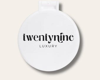 Custom Compact Mirror Personalized Travel Mirror Pocket Makeup Mirror Bride Gift Bridesmaid Favor Wedding Party Gift Black or White