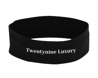 Custom Logo Headbands Custom Black Headbands