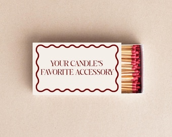 Your Candle’s Favorite Accessory Matchbox Aesthetic Matchbox Candle Lover Gift Minimal Matchbox Home Decor Matches