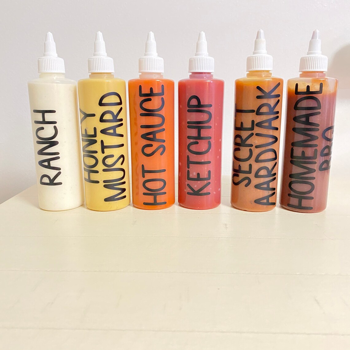 Custom Sauce / Dressing bottle labels Etsy