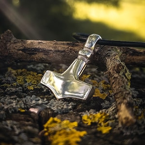 Sigtryggr - Mjolnir en argent sterling massif - Marteau de Thor unisexe en argent 925