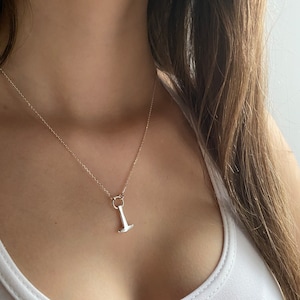 Jötunn Mjöllnir - delicate feminine Thor's hammer necklace - statement necklace - sterling silver 925
