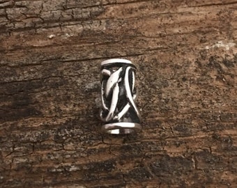 Freya - beard bead - 5 mm inner diameter - thin openwork braid ring / hair jewelry / beard beads - sterling silver 925