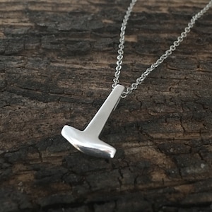Tissø Mjöllnir - Tiny Thor's hammer pendant, museum replica.  sterling silver Mjöllnir - handmade