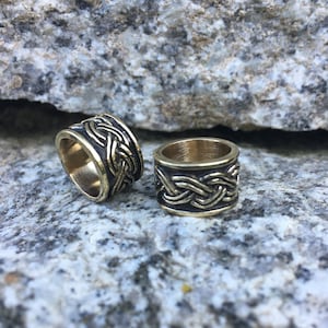 Big Boy aka Jörmungandr - Viking beard bead - band - 11 mm inner diameter - bronze - Dwarvish / Viking beard ring