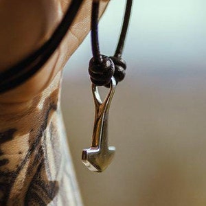 Fléau de Surtr XL Mjöllnir - Marteau de Thor - Amulette de protection contre le feu. Argent sterling 925