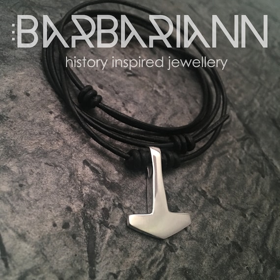 REPTON Thor's hammer - Ivar the Boneless from Derby - 925 sterling sliver museum replica