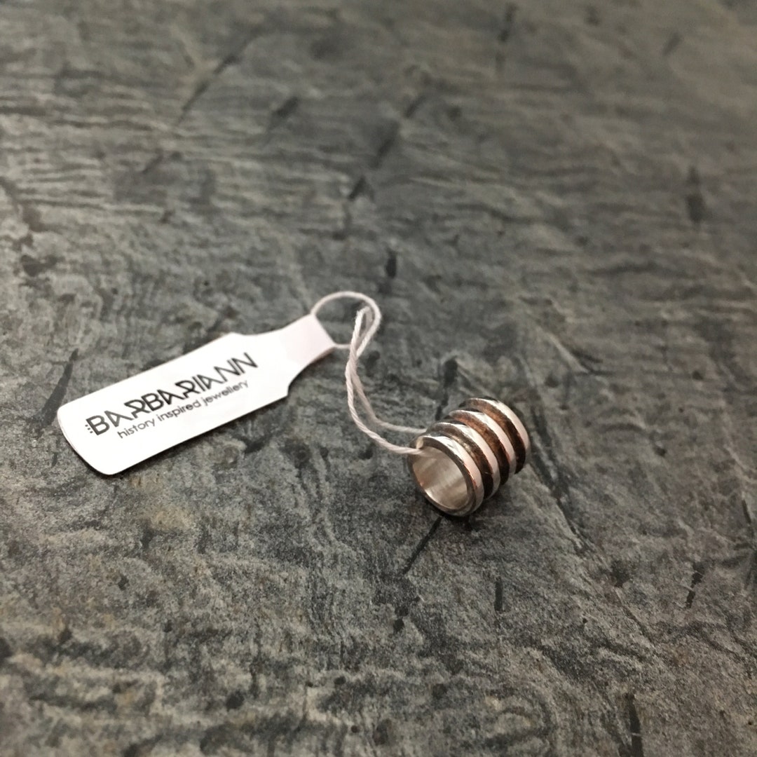 Haarschmuck Bartperlen MUTHAR Thorhammer Knochen Lockenperle 6424