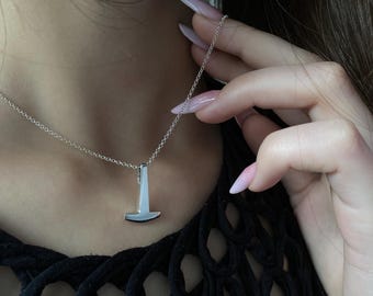 Tissø Mjöllnir - Tiny Thor's Hammer pendant, solid sterling silver handmade museum replica