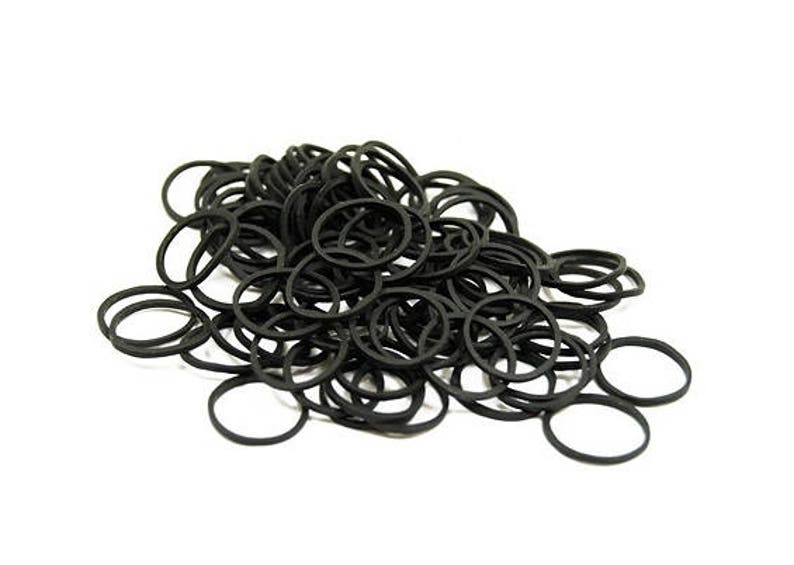 Set of 150 Beard / Hair Silicone Bands Black Etsy
