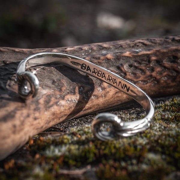 Lismore Armlet - Sterling silver historical replica cuff bracelet from Iron Age Lismore find || 925 solid sterling silver