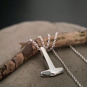 Tissø Mjöllnir - Mały wisiorek z młotem Thora, replika muzealna.  srebrny Mjöllnir - wykonany ręcznie