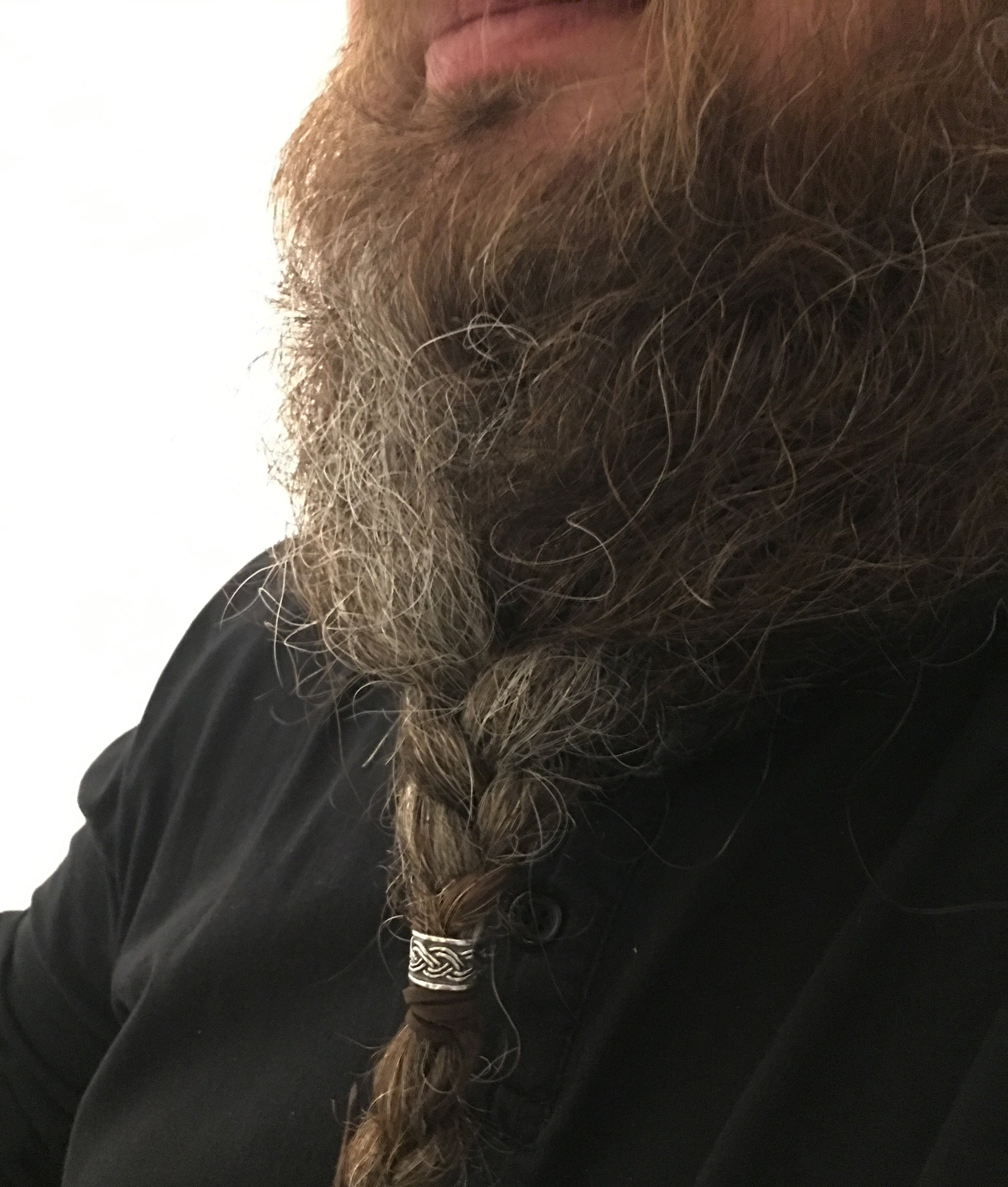 Big Boy AKA Jörmungandr || Viking Beard Bead - Band || 11 mm Inner Diameter || Sterling Silver || Dwarvish / Viking Big Beard Ring