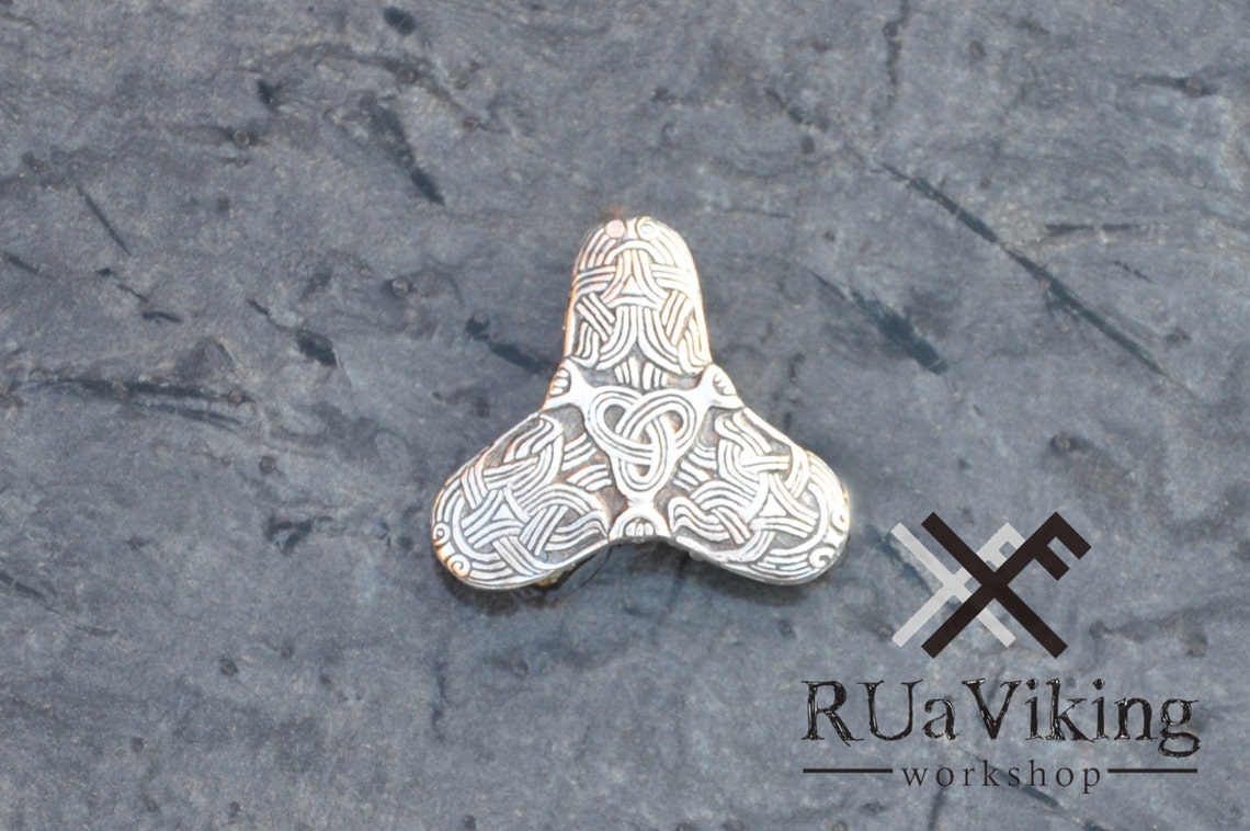 Viking Trefoil Solid Sterling Silver Brooch From Birka - Etsy