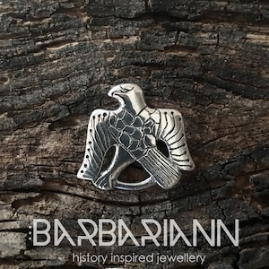 Turul - Hungarian eagle pendant || museum replica || sterling silver 925