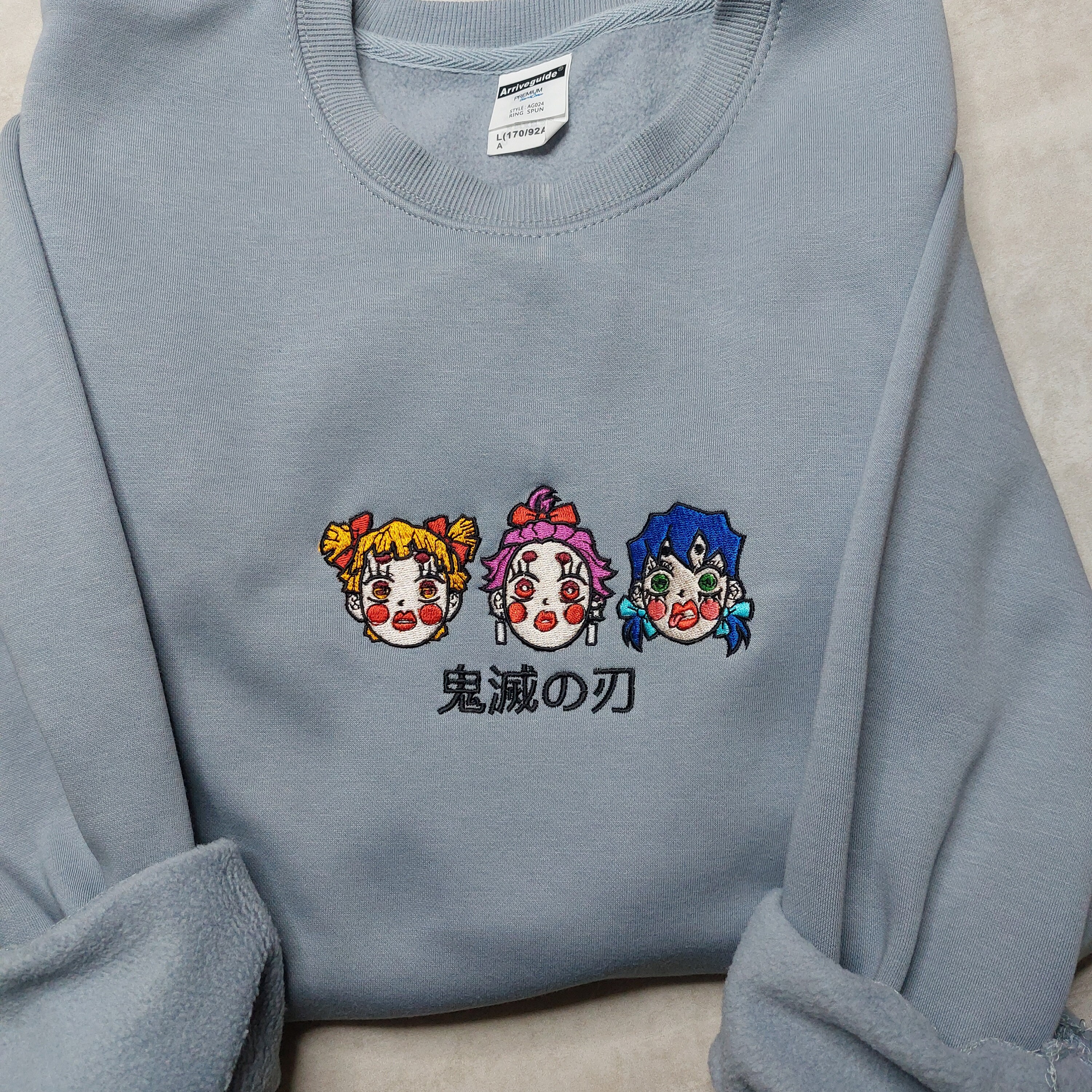 Anime Embroidered Sweatshirt