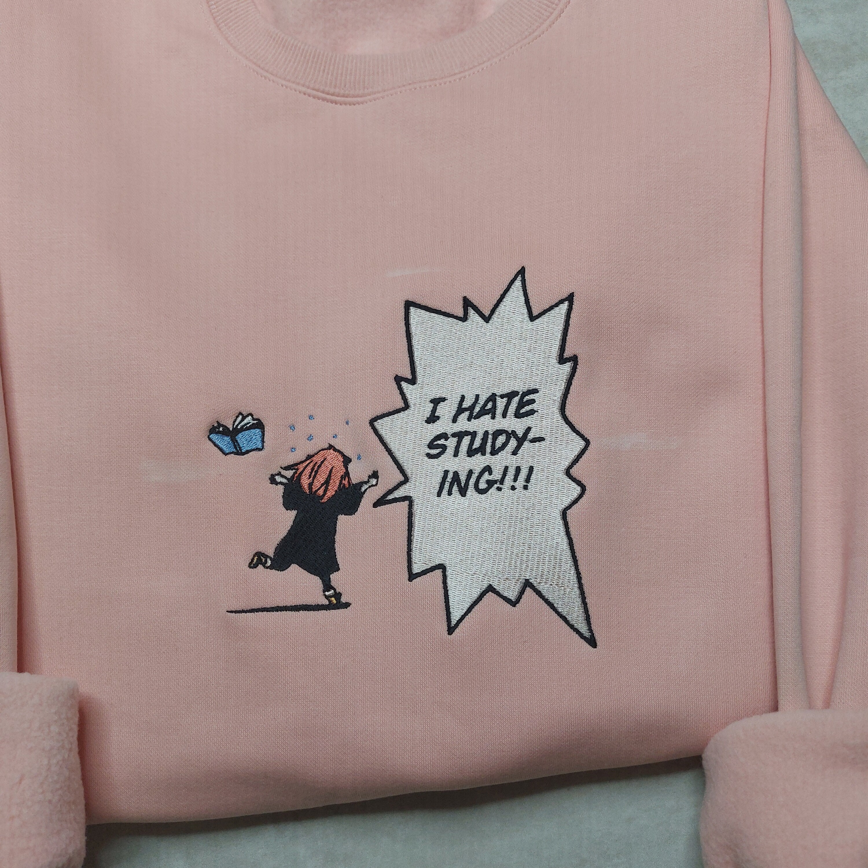 Anime Embroidered Sweatshirt, Embroidered Anime Shirt