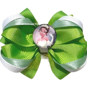 Tiana Inspired Mini Hair bow