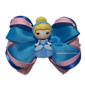 Cinderella Inspired Mini Hair Bow