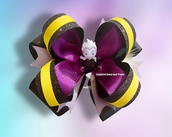 Villain Ursula Inspired Large Hair Bow