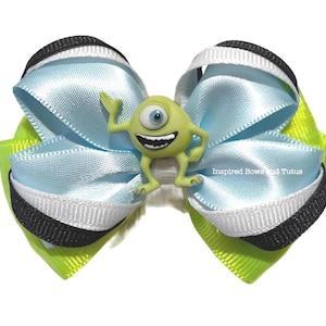 Monster Mike Inspired Mini Hair Bow