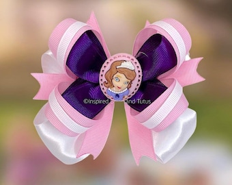 Sophia Inspired Pink Large Hair Bow