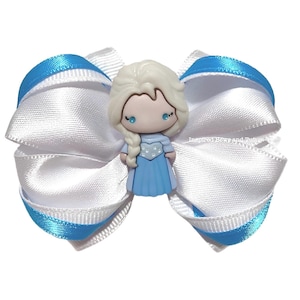 Elsa Inspired Mini Hair Bow