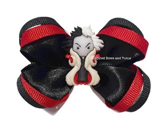 Villian Curella Inspired Mini Hair Bow