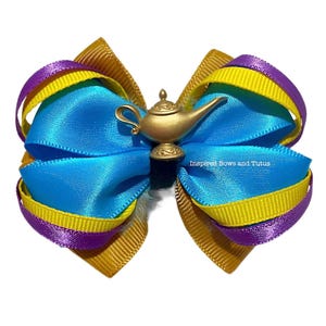 Magic Lamp Inspired Mini Hair Bow