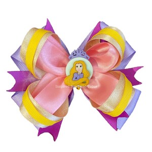 Rapunzel Pink Inspired Hair Bow