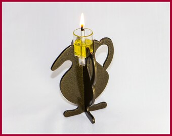 bronze candle holder/metal candlestick/metal candle holder/firpeplace decor/fireplace candle holder/bronze decor