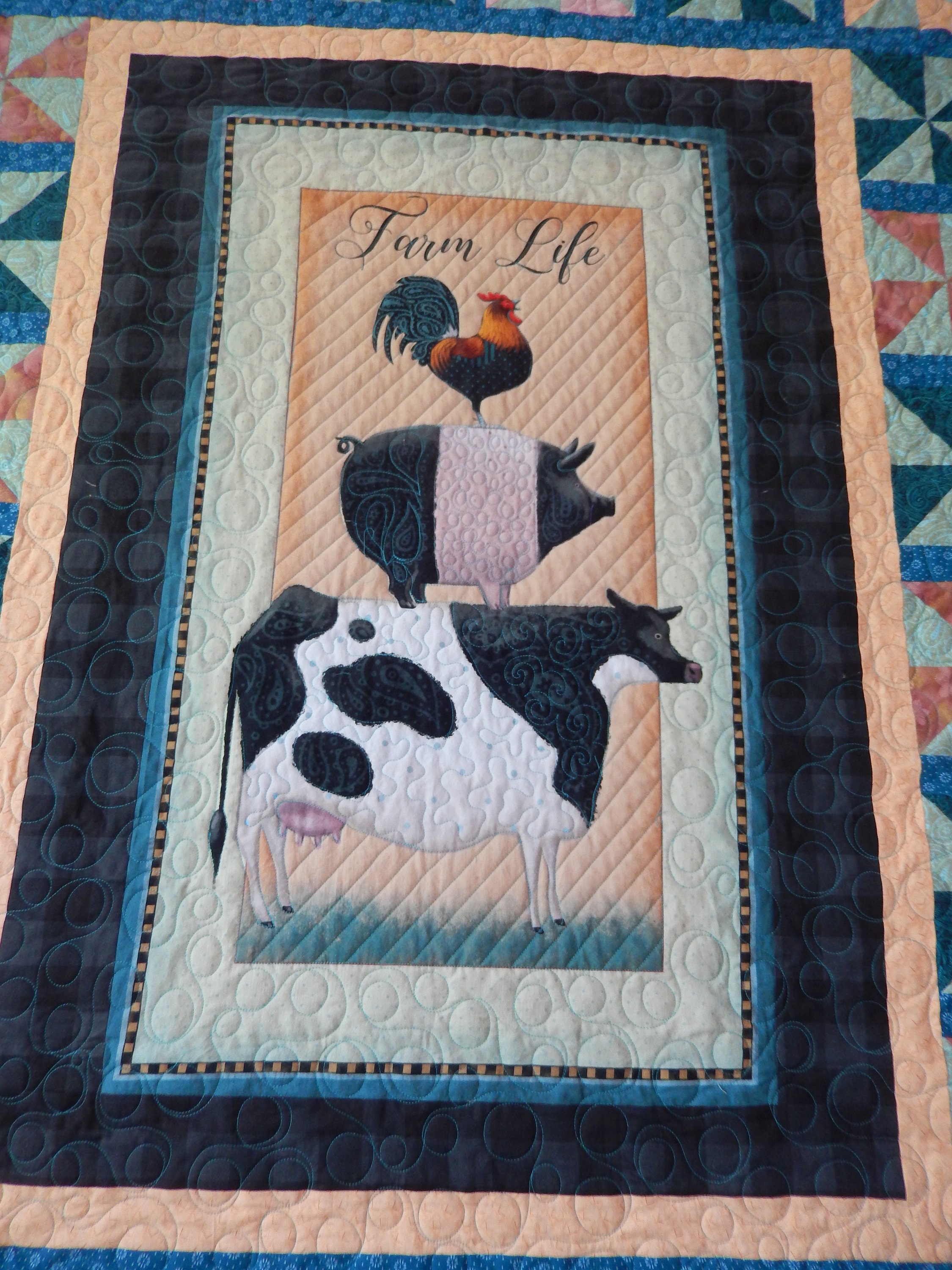 Farm Life quilt/quilts for sale/handmade quilt/throw Etsy