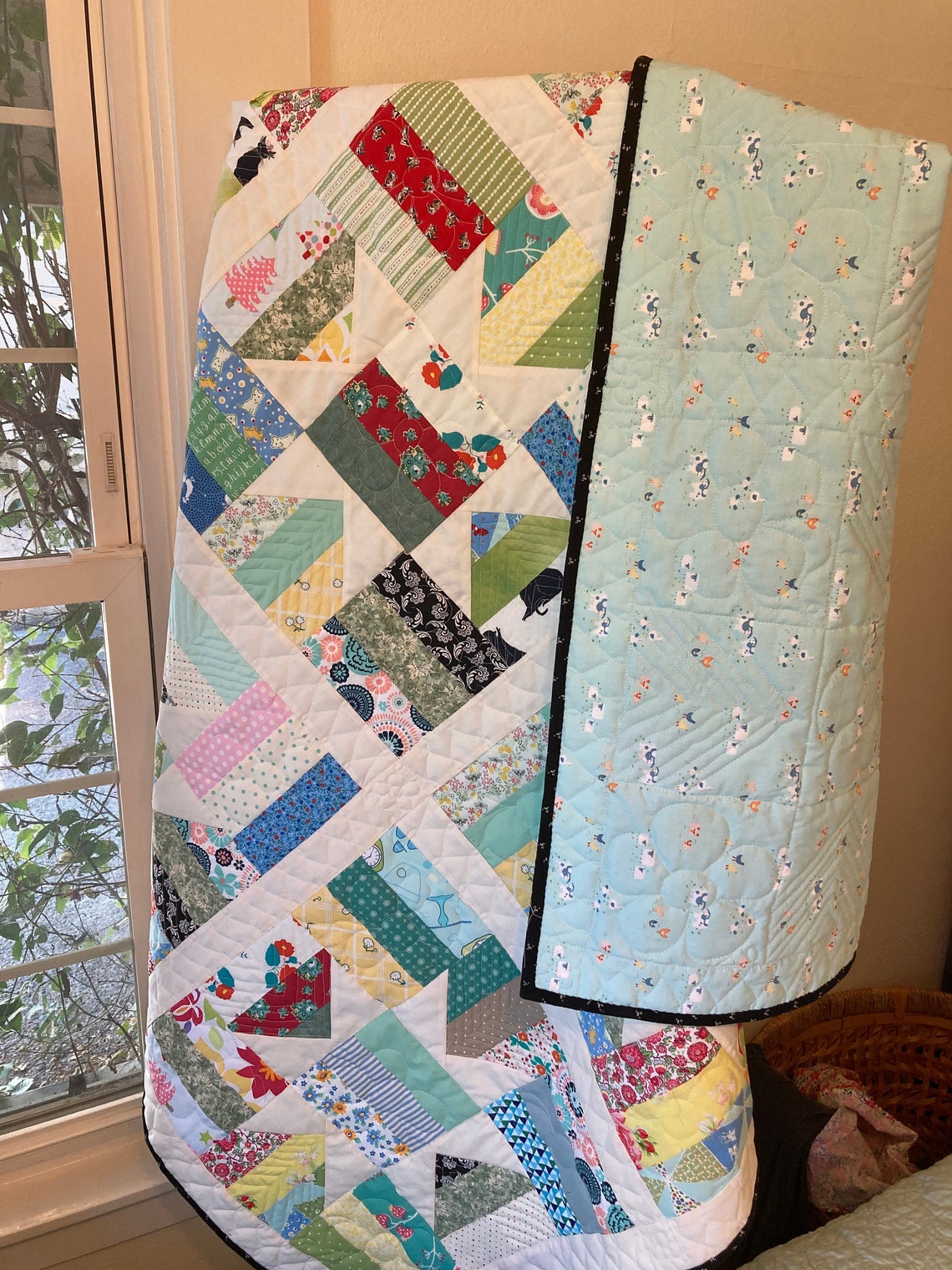 Fence Rail Star Quilt/quilts for Sale/handmade Quilts/lap Etsy