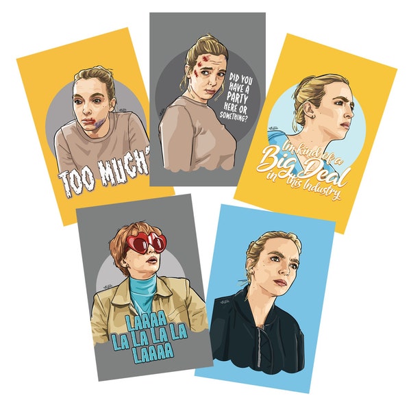 Killing Eve Villanelle Art Pack (5 postcard sized prints)