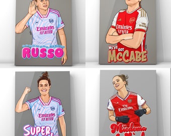 Super Arsenal Art Pack (4 x A4 Prints) with free sticker