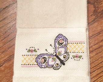 Cross Stitch Guest Towel