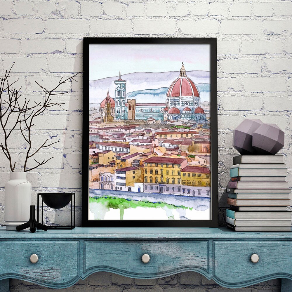 フィレンツェ イタリア ウォールアート ヨーロッパ スカイライン