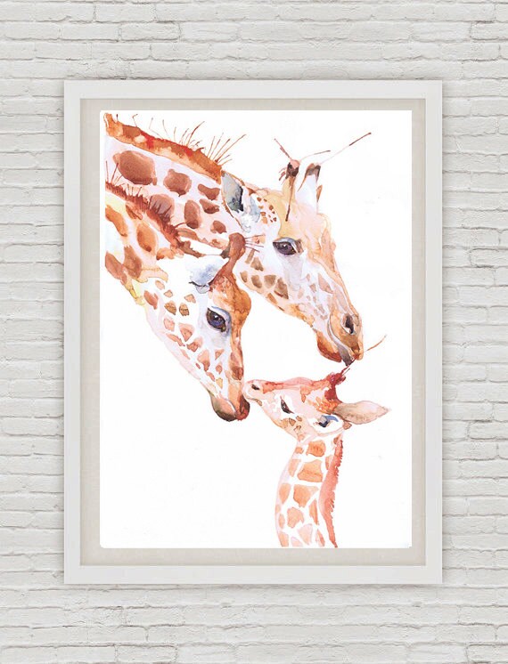 Zoo Animal Nursery Decor Family of 3 Set of 3 Prints - Etsy