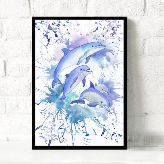 Achetez cette découpe de dauphin en bois sautant, énorme créature océanique  artisanat inachevé, peinture par ligne, bricolage gravé forme d’artisanat