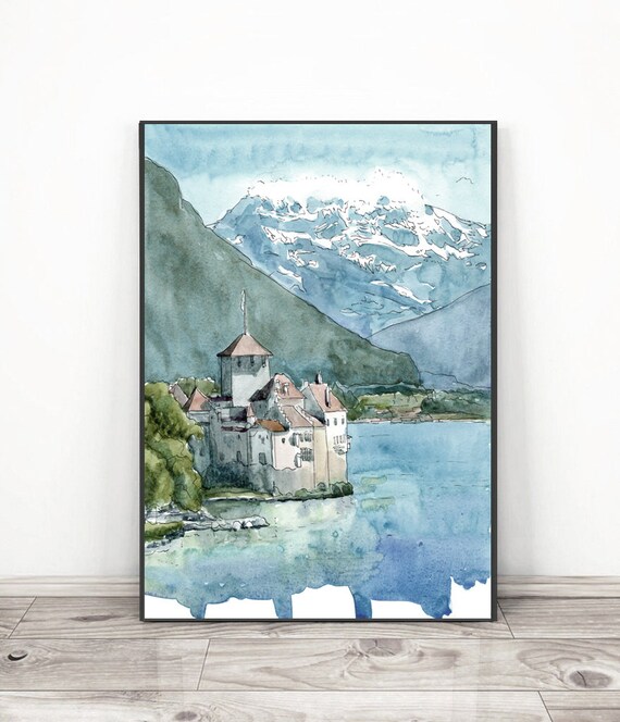 MARVANS 大きな風景ウォールアート スプリングレイクスノーウィー