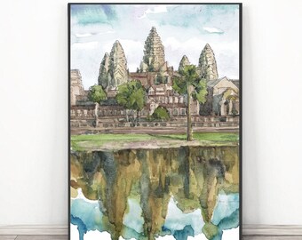 SALE!!! オリジナル水彩画 ヨーロッパ の国オーストリアの ウィーン il_340x270.3568344252_otpo.jpg