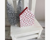 Wooden Mini Candy Cane House