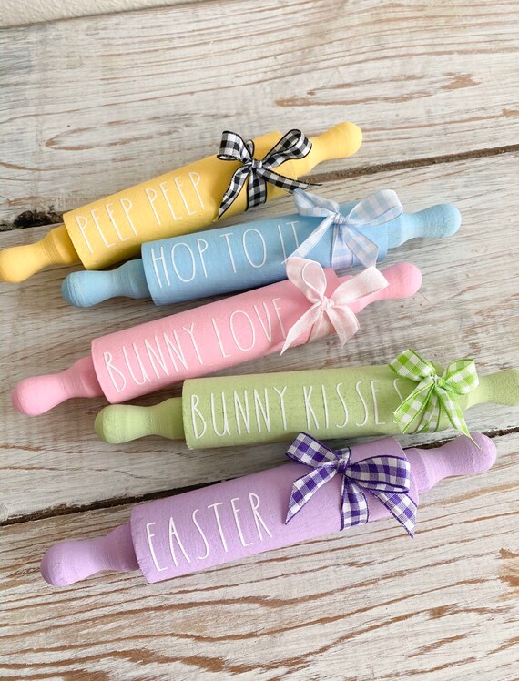 Mini Wooden Easter Rolling Pins*