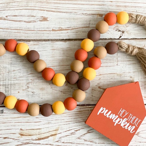 Felt Ball Garland Autumn Pom Pom Garland Fall Decor Felt Etsy