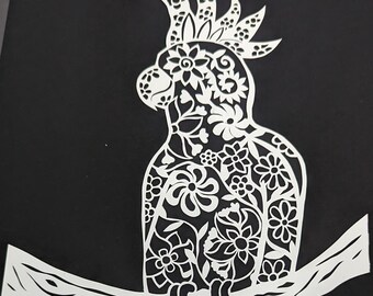 Cockatoo Papercut Template