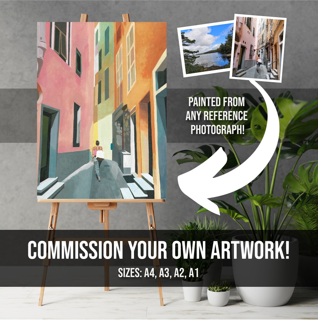 Commission Your Own Artwork - A4, A3, A2, A1 Acrylic Painting ...