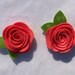 Coral Felt Flower, Felt Flowers, Flower Crown, Flower Headband, Flower Hair Clip, DIY Flowers