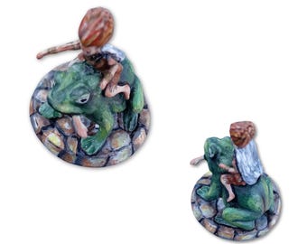 Hand-Painted Forest Gnome Miniature – 32mm Scale - Dungeons & Dragons