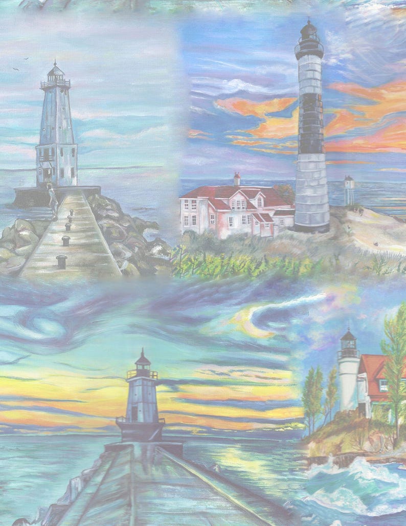 Lighthouse Junk Journal Kit – Printable Coastal Ephemera, Includes Hand ...