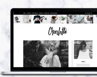 WordPress Theme - Charlotte | WordPress Theme - WordPress Template - WordPress Feminine Blog - WordPress Responsive - Fashion - Boho - Chic